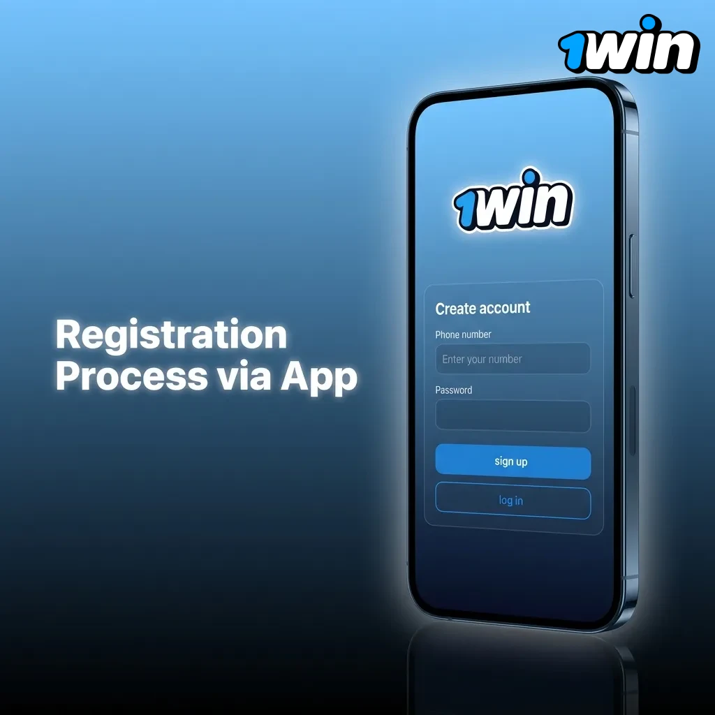 Mobile app registration screen showing sign-up button, email/phone input, password creation, and verification steps